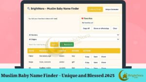 Read more about the article Muslim Baby Name Finder – Unique and Blessed 2025